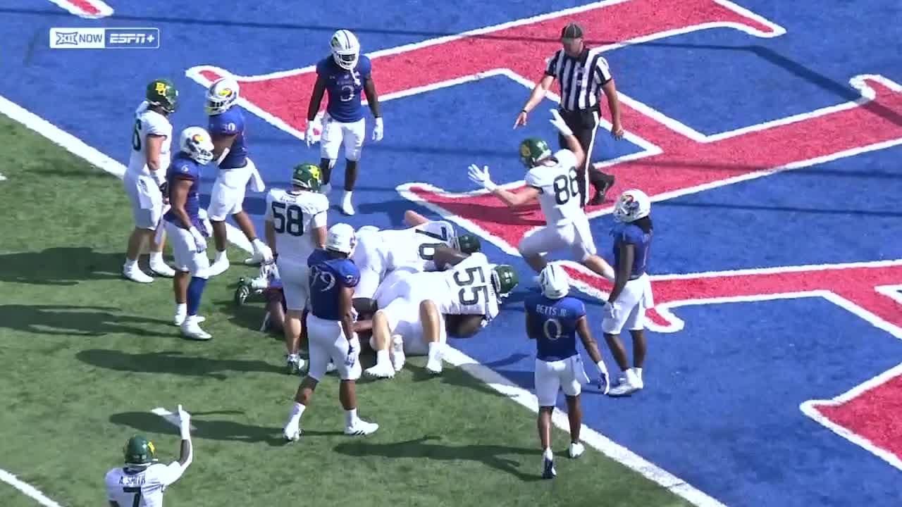 Touchdown! Gavin Yates scores vs. Kansas ESPN Video