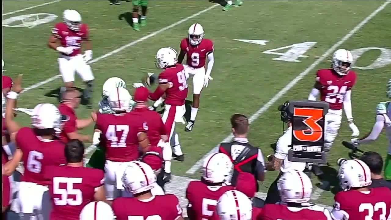Picked! Oregon throws INT in the 1st quarter ESPN Video