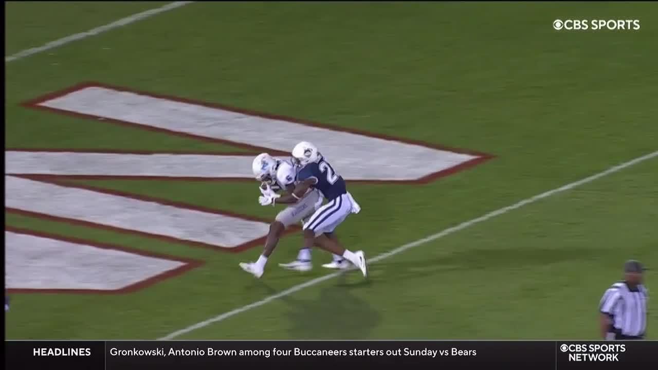 Chase Cunningham throws 14yard touchdown Pass vs. UConn ESPN Video