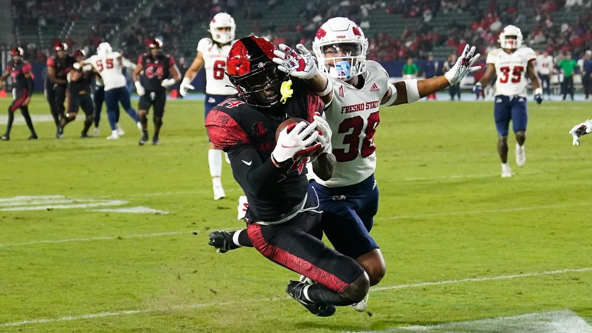 Tyrell Shavers hauls in 19yard touchdown for San Diego State ESPN Video