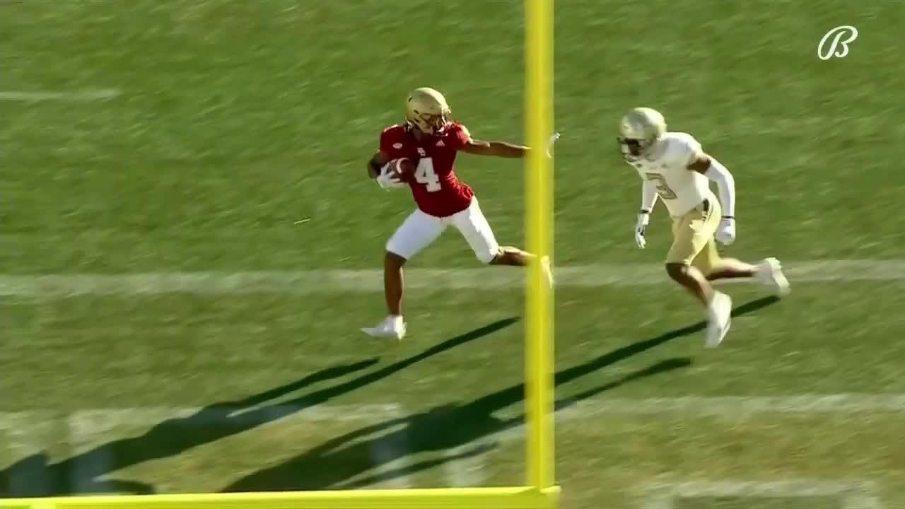 Zay Flowers scores 48yard Receiving TD vs. Tech ESPN Video