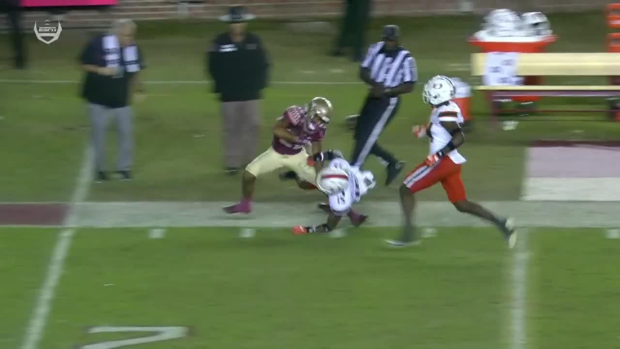 Ja'khi Douglas hauls in 59-yard grab vs. Miami - ESPN Video