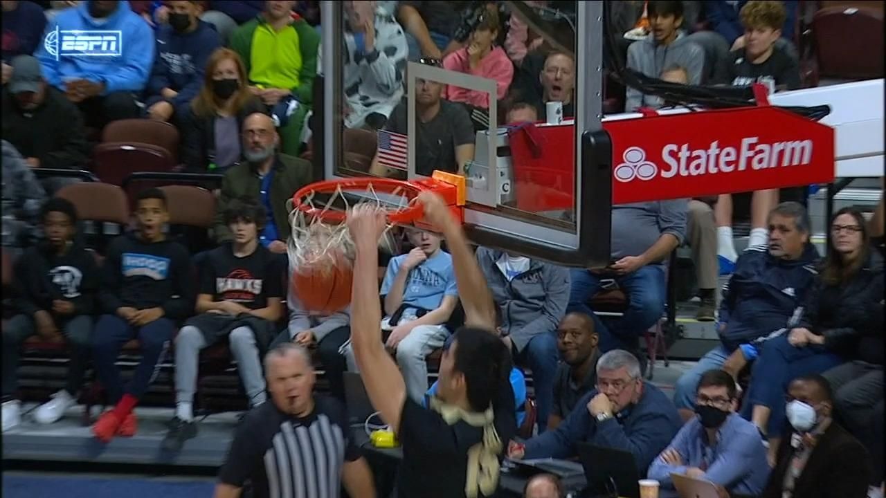 Zach Edey throws down alleyoop slam ESPN Video