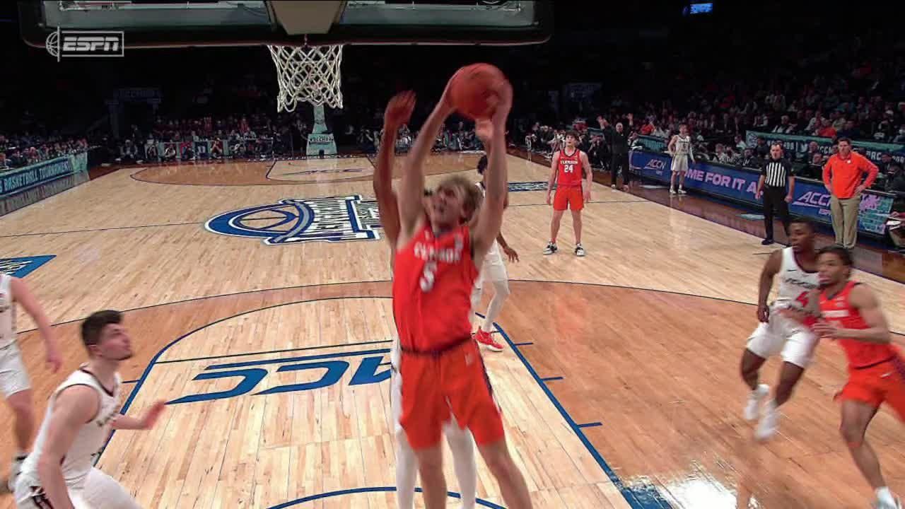 Hunter Tyson Somehow Gets The And-1 To Fall For Clemson - Espn Video