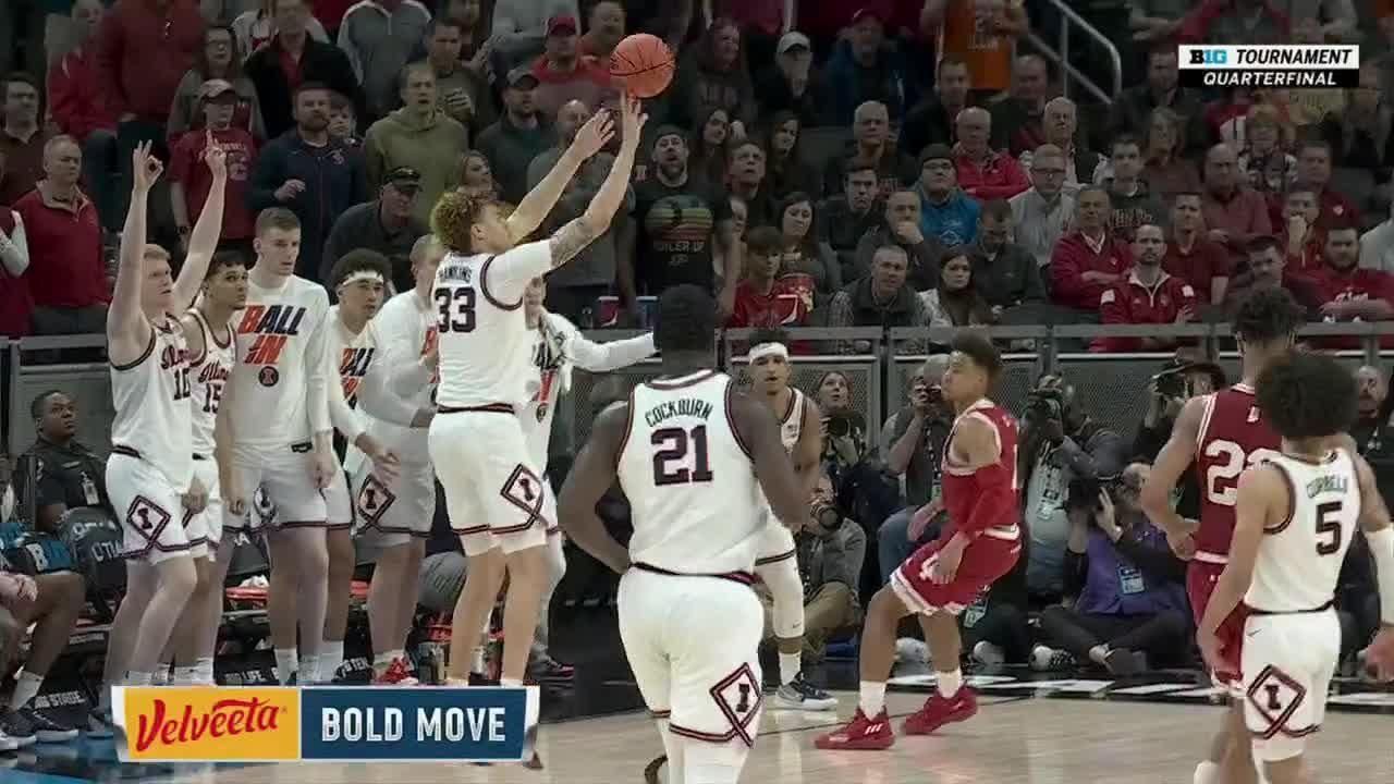 Coleman Hawkins nails the 3 vs. Indiana Hoosiers - ESPN Video