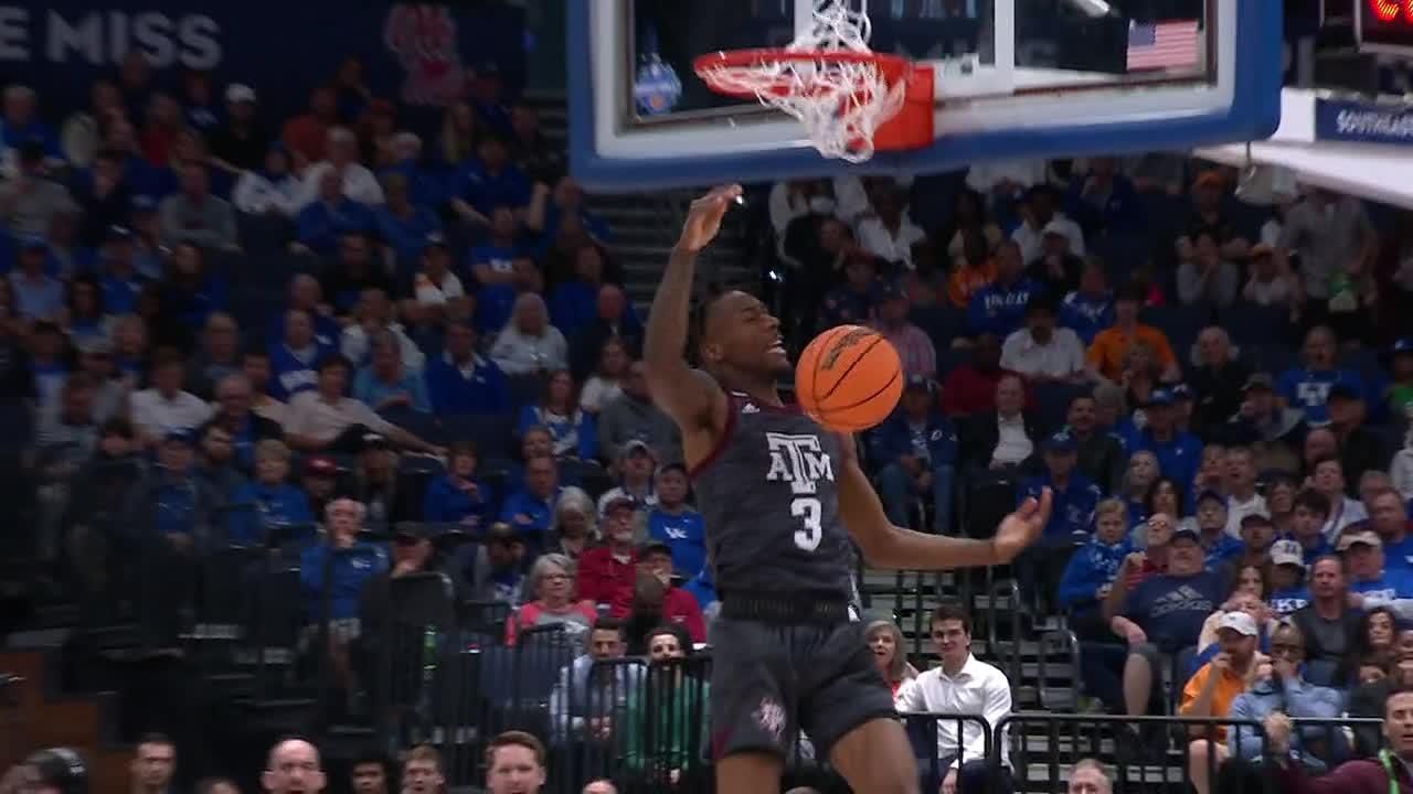 Quenton Jackson throws down ferocious dunk for Texas A&M ESPN Video