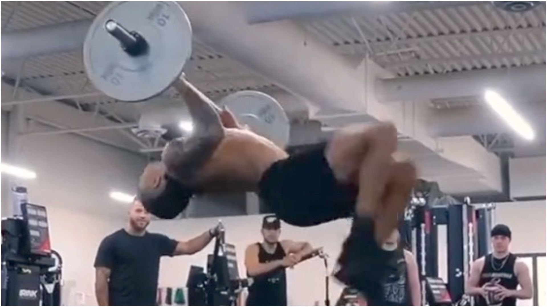 A backflip while weightlifting? Don't try this at home ESPN Video