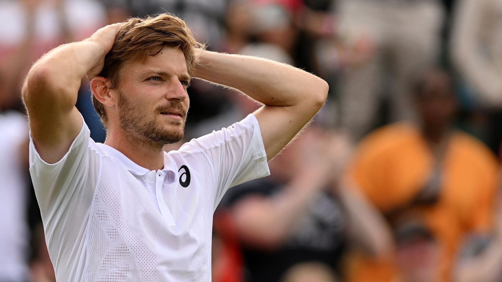 Goffin soaks in Wimbledon crowd after upset vs. Tiafoe - ESPN Video