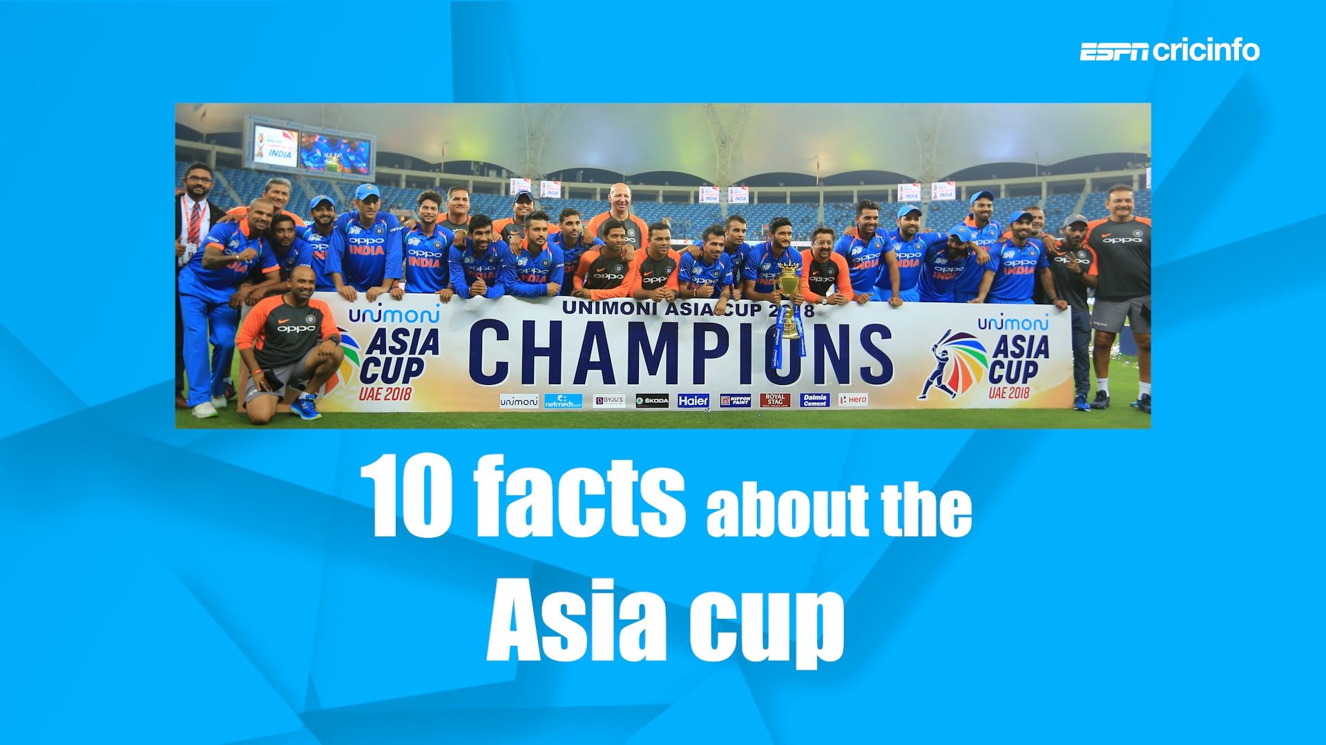 Which is the only Asia Cup edition to not involve India? ESPN Video