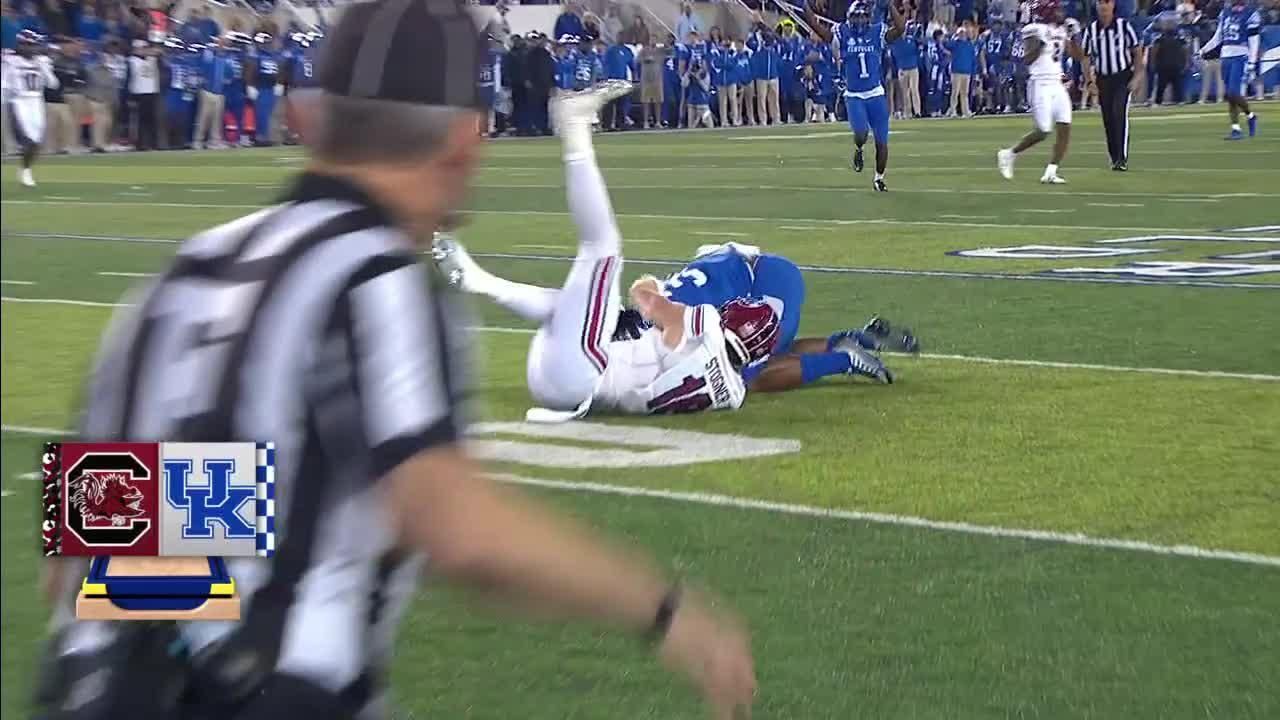 Trevin wallace gets the interception vs south carolina espn video
