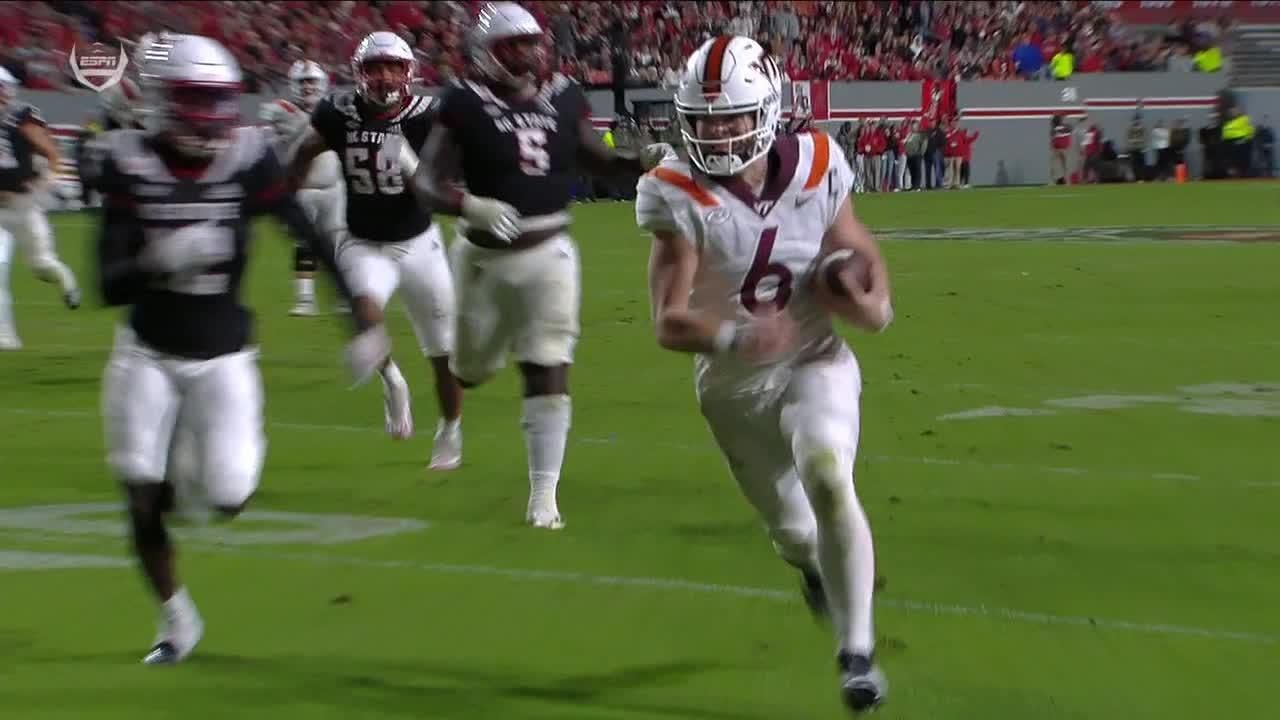 Grants Wells shows off mobility on Hokies TD ESPN Video