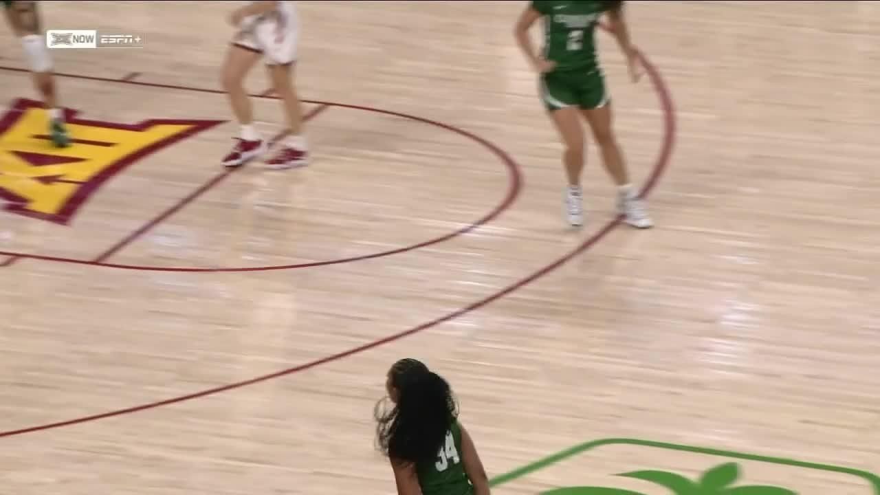 Gabriella Smith drains the and1 from beyond the arc ESPN Video
