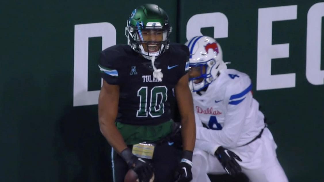 Shae Wyatt makes fantastic catch for Tulane TD ESPN Video
