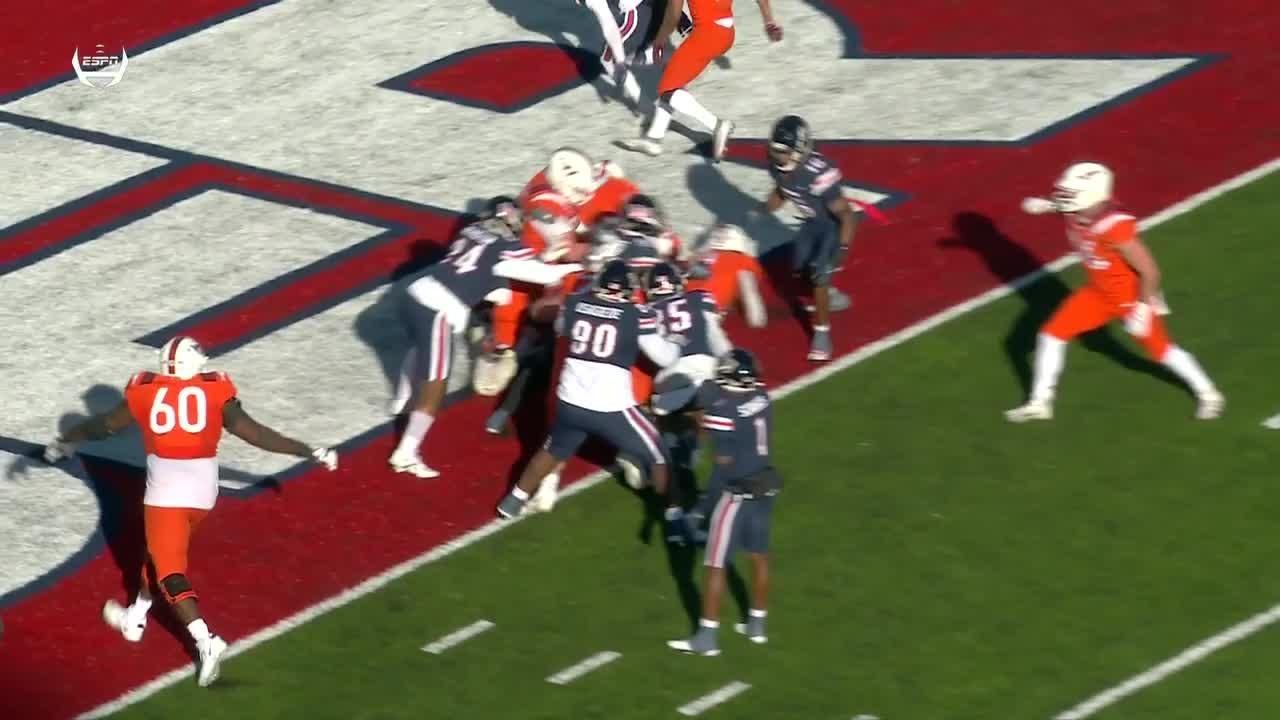 Jalen Holston scores 1yard rushing touchdown ESPN Video