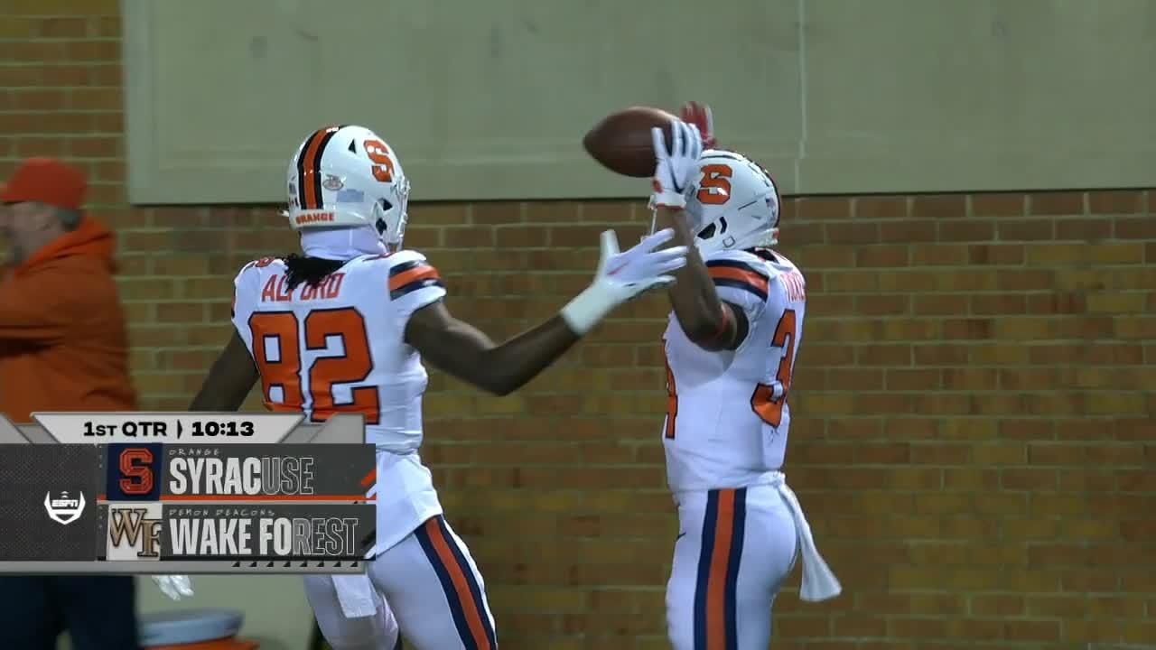 Touchdown! Sean Tucker scores vs. Wake Forest - ESPN Video