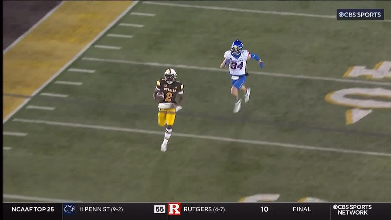 Wyoming's Titus Swen shows off speed with 83-yard TD - ESPN Video