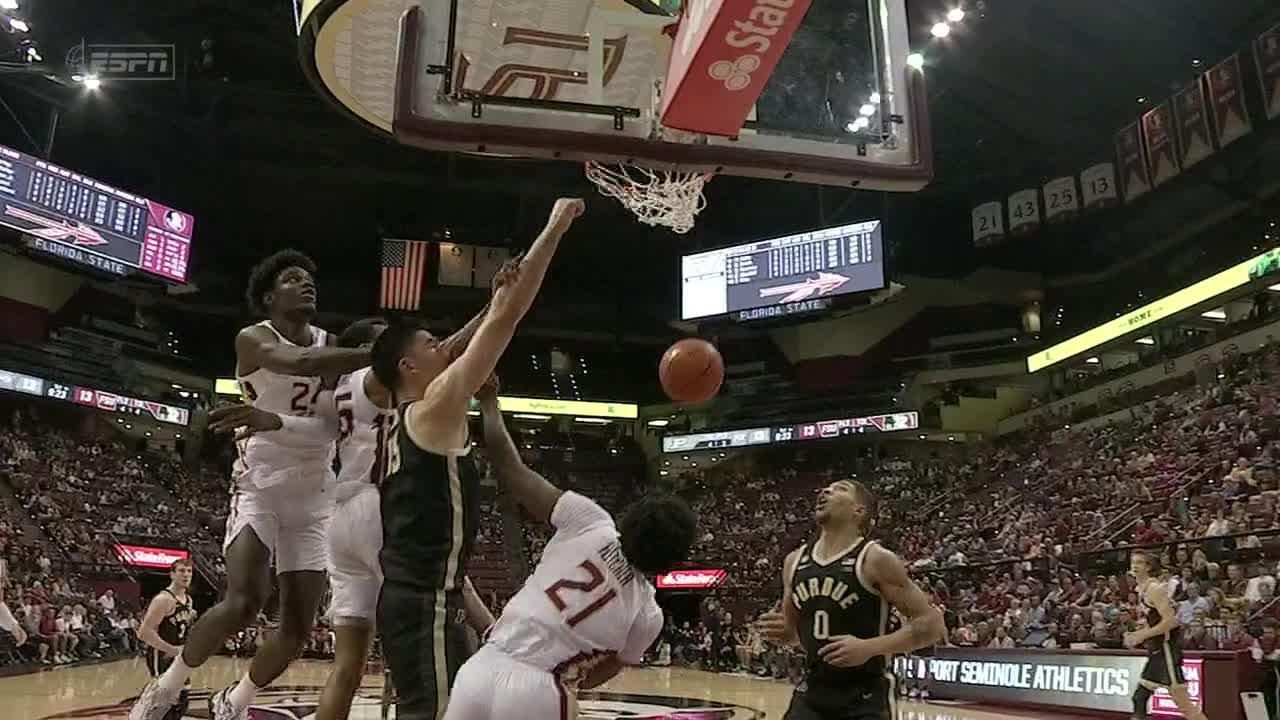 Zach Edey throws down over 3 defenders - ESPN Video