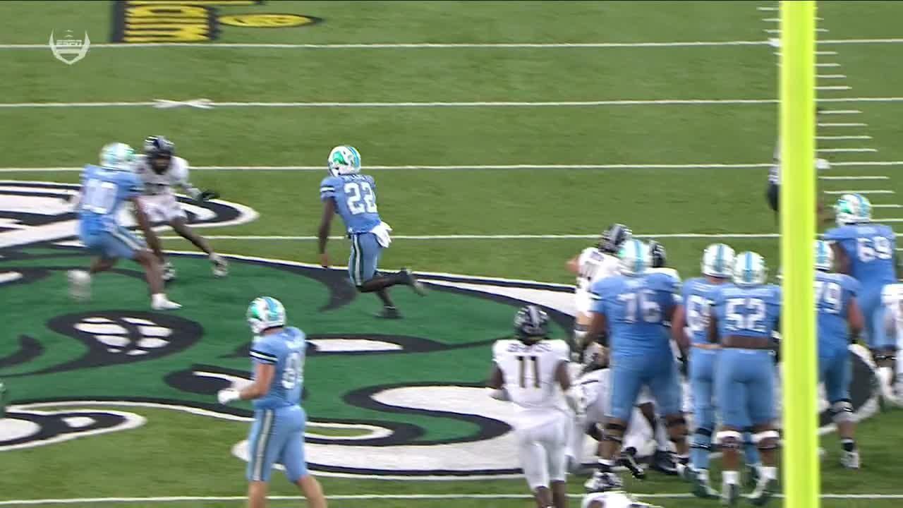 Watch: Titans' Tyjae Spears hurdles defender for 33-yard touchdown - BVM  Sports