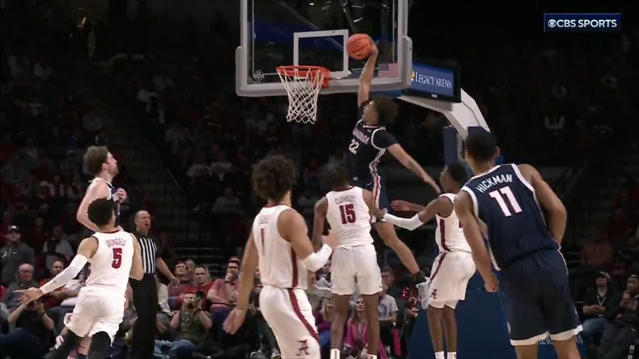 Anton Watson goes coast-to-coast for Gonzaga jam - ESPN Video