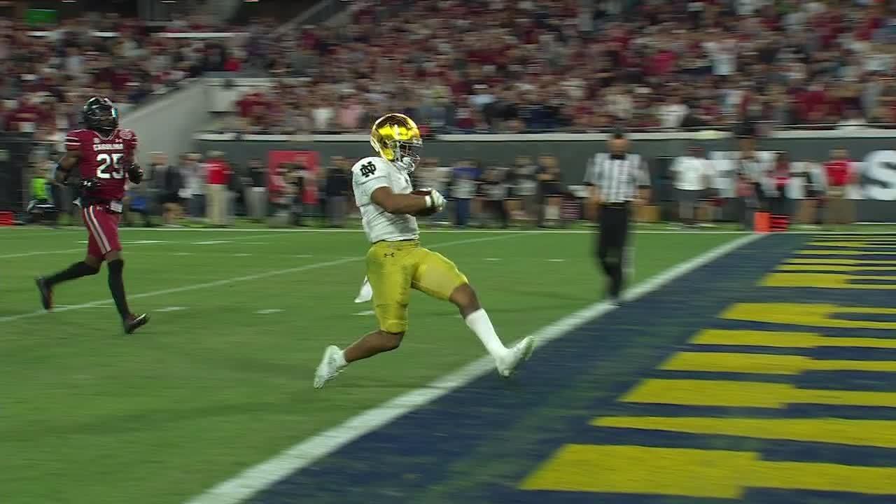 Notre Dame Runs Successful Fake Punt Punches In 39 Yard Td On Same Drive Espn Video 4584