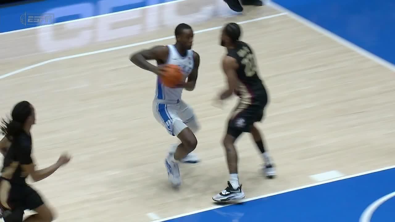 Dariq Whitehead Eurosteps and extends Duke's lead ESPN Video