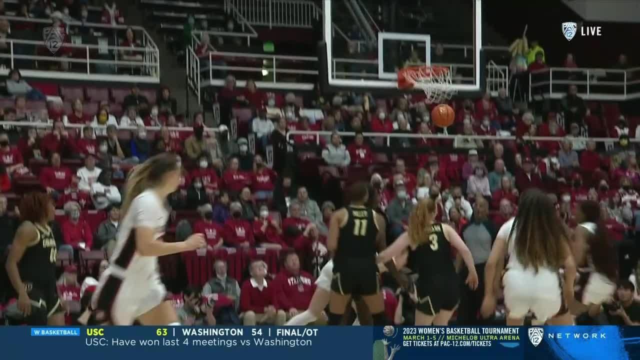 Cameron Brink gets the layup to fall vs. Colorado Buffaloes - ESPN Video