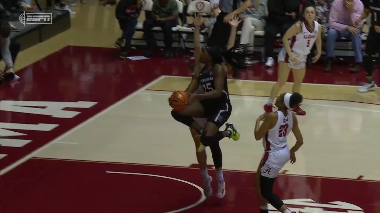 Raven johnson drops in the sweet layup espn video