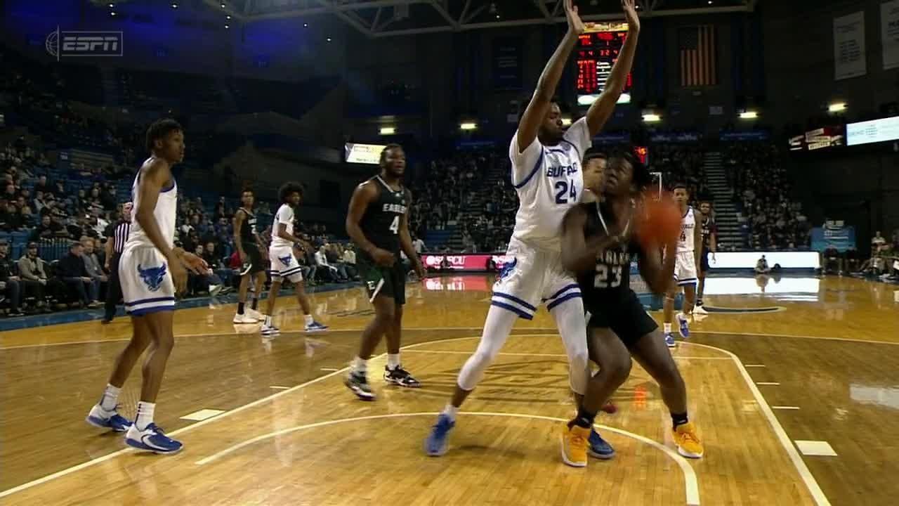 Zid Powell With The Massive Block At The Rim Espn Video 