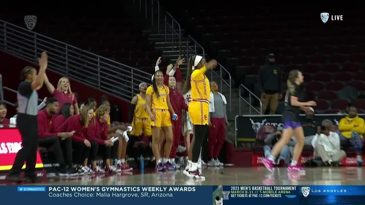 Okako Adika nails the 3 vs. Washington Huskies - ESPN Video