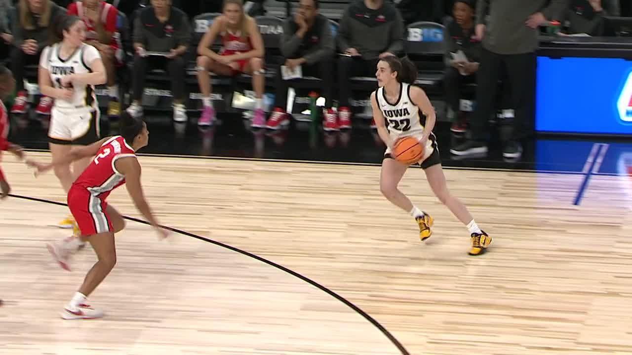 Caitlin Clark Stays Hot With Another 3 Pointer Espn Video