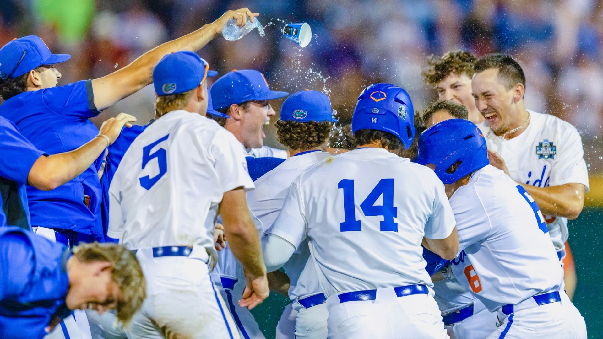Gators take control of their CWS bracket with a 5-4 win over Oral Roberts