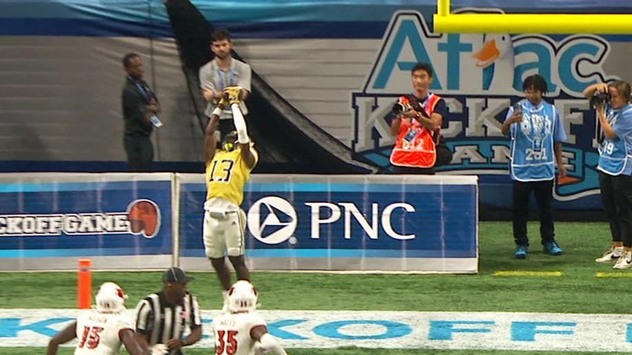 Yellow Jackets Cut Deficit With Leaping Td Grab In The 4th Espn Video 