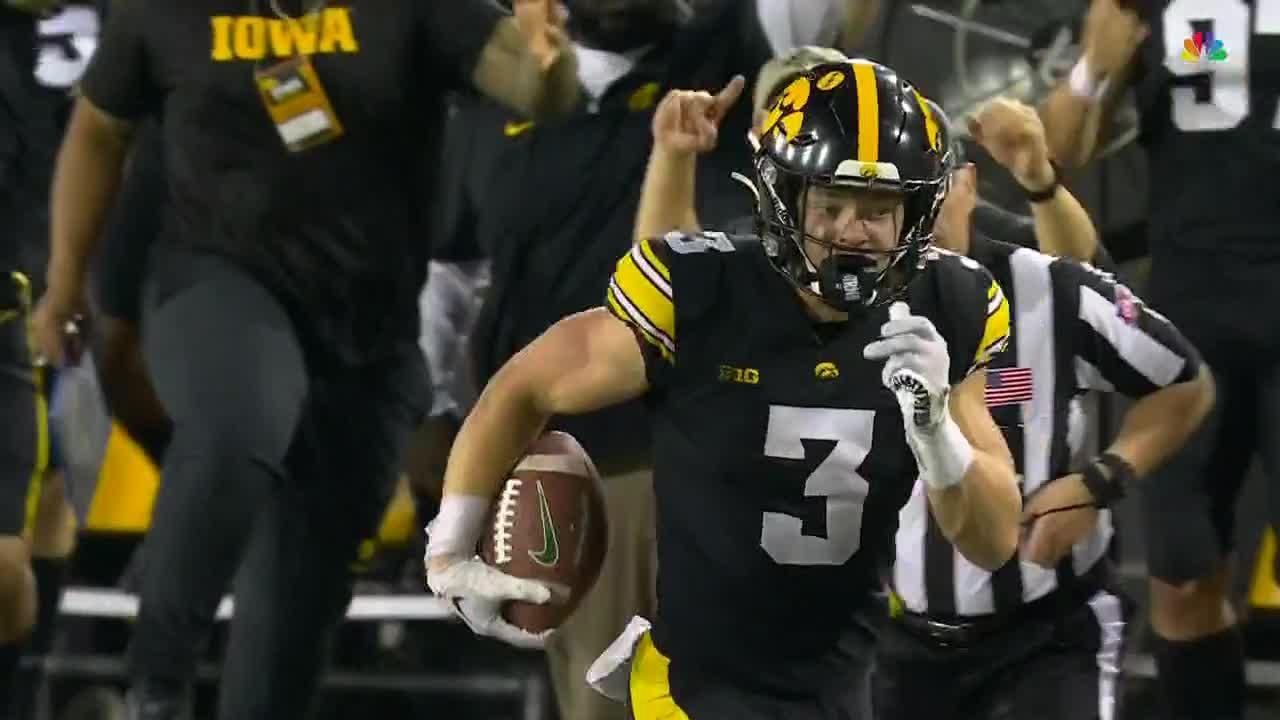 Cooper DeJean's electric punt return TD puts Iowa ahead ESPN Video