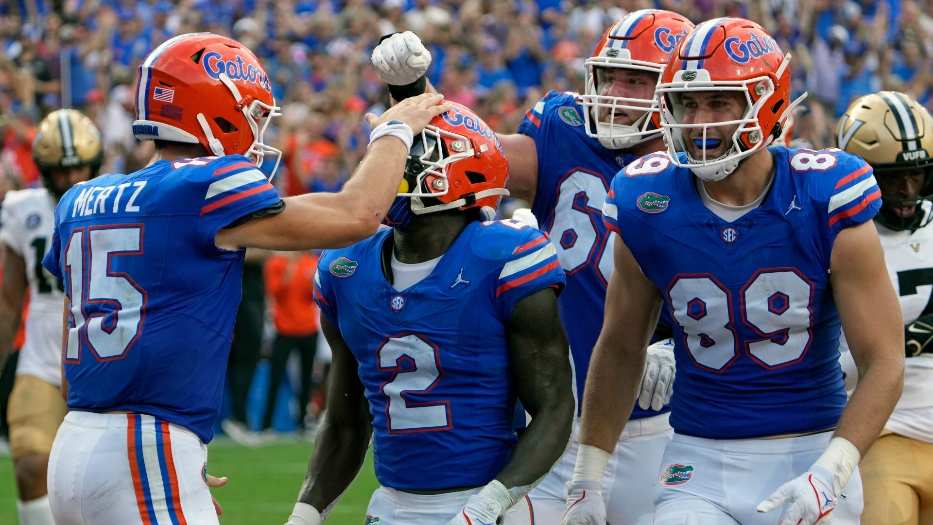 Mertz tosses three TDs as Gators chomp on Commodores ESPN Video