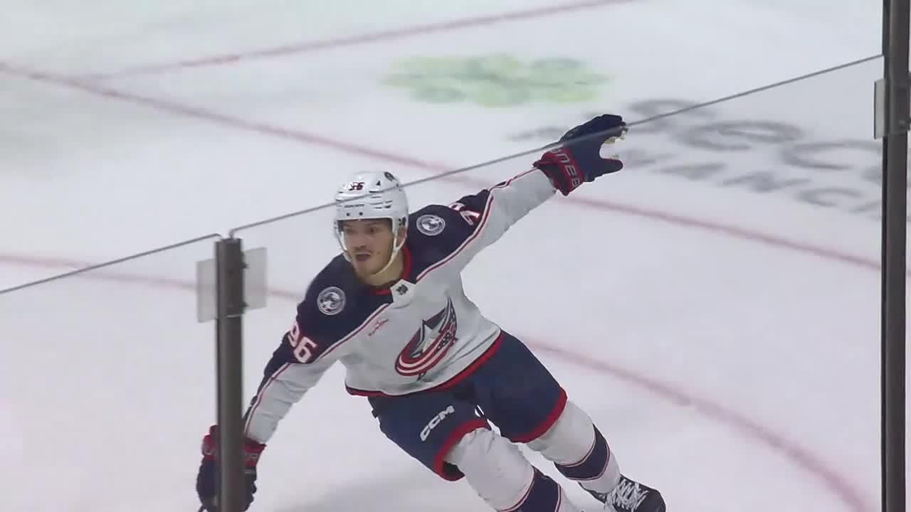 Roslovic scores winner for Blue Jackets to spoil Oilers' 4-goal