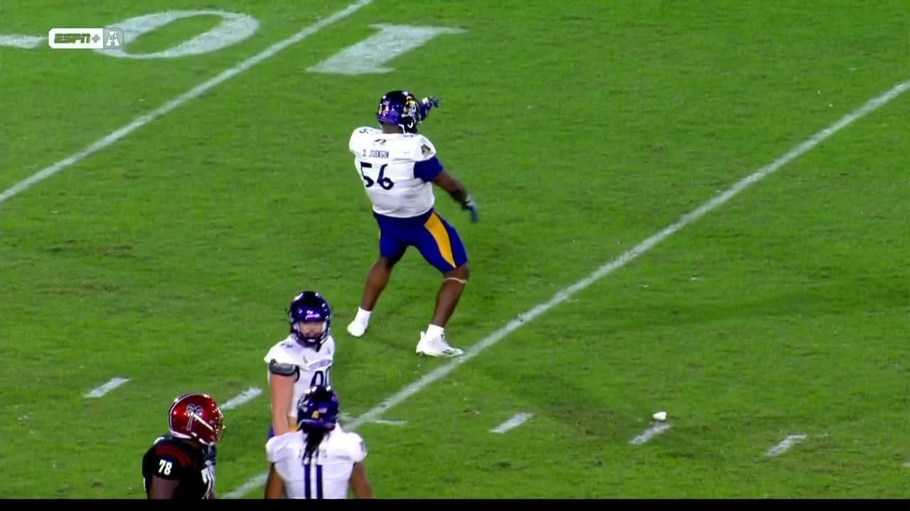 D'anta Johnson makes timely sack vs. FAU - ESPN Video