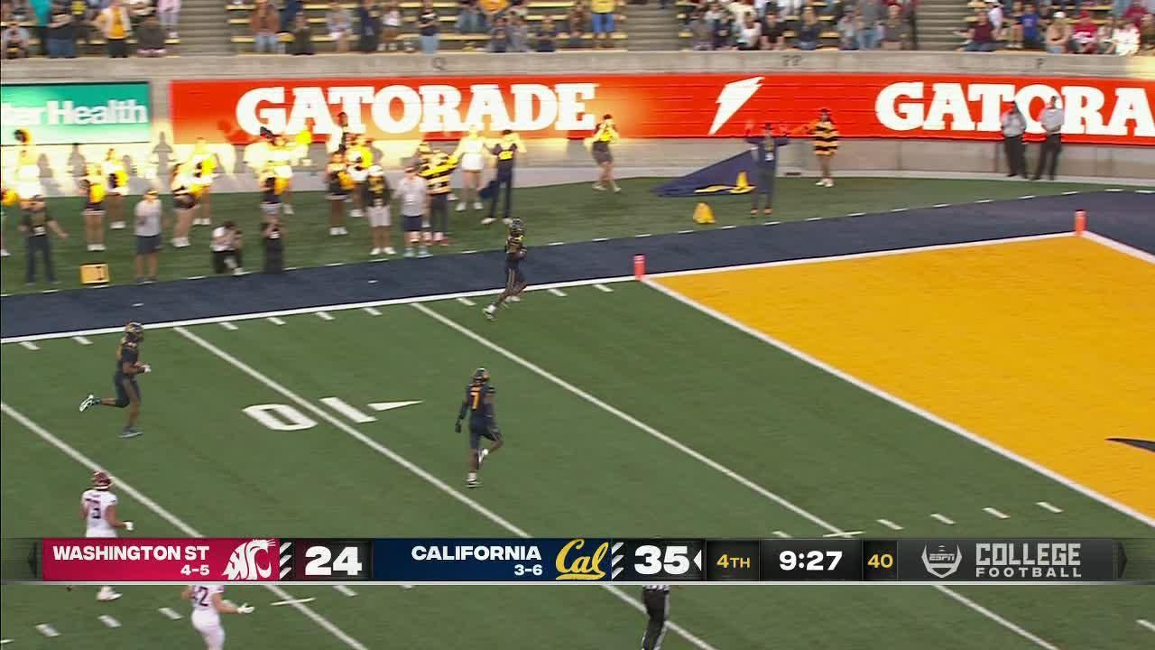 Cal gets to Cam Ward for scoopandscore TD ESPN Video