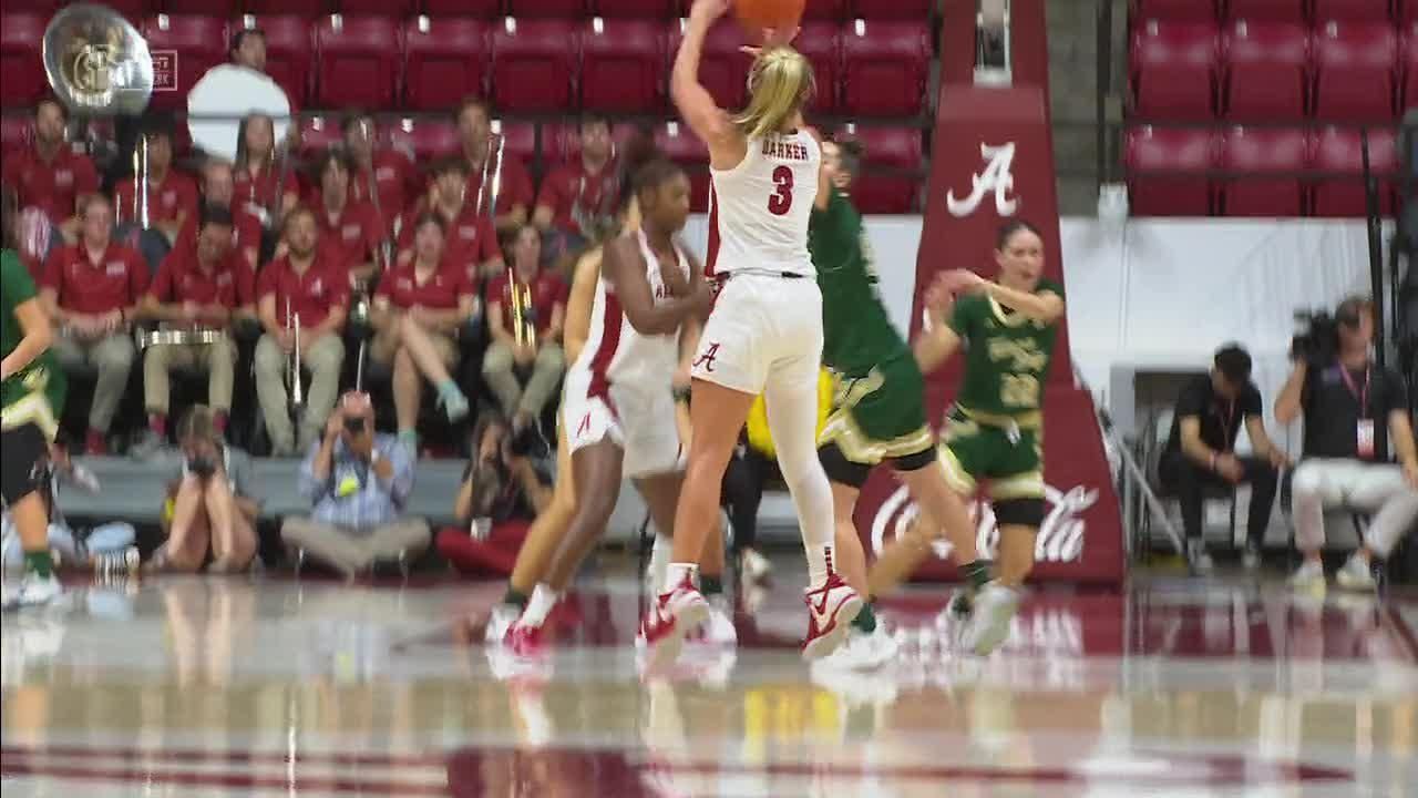 Sarah Ashlee Barker sinks it from downtown - ESPN Video