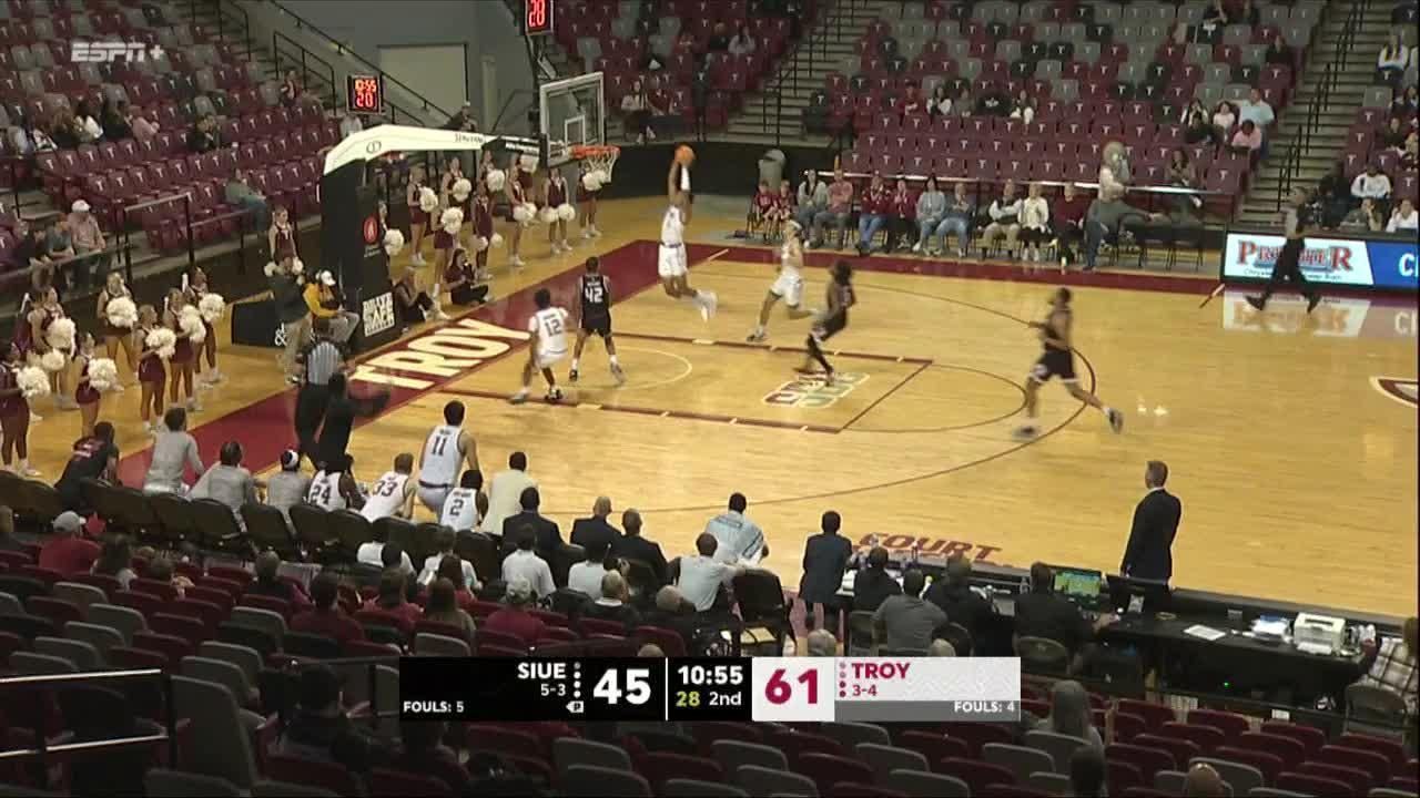 Jackson Fields throws it down for Troy ESPN Video
