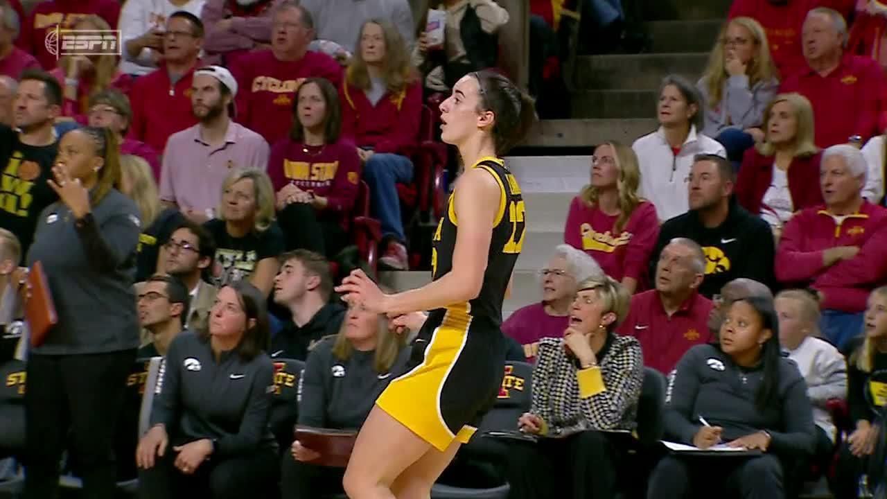 Caitlin Clark reaches 3,000 points on a deep trey ESPN Video