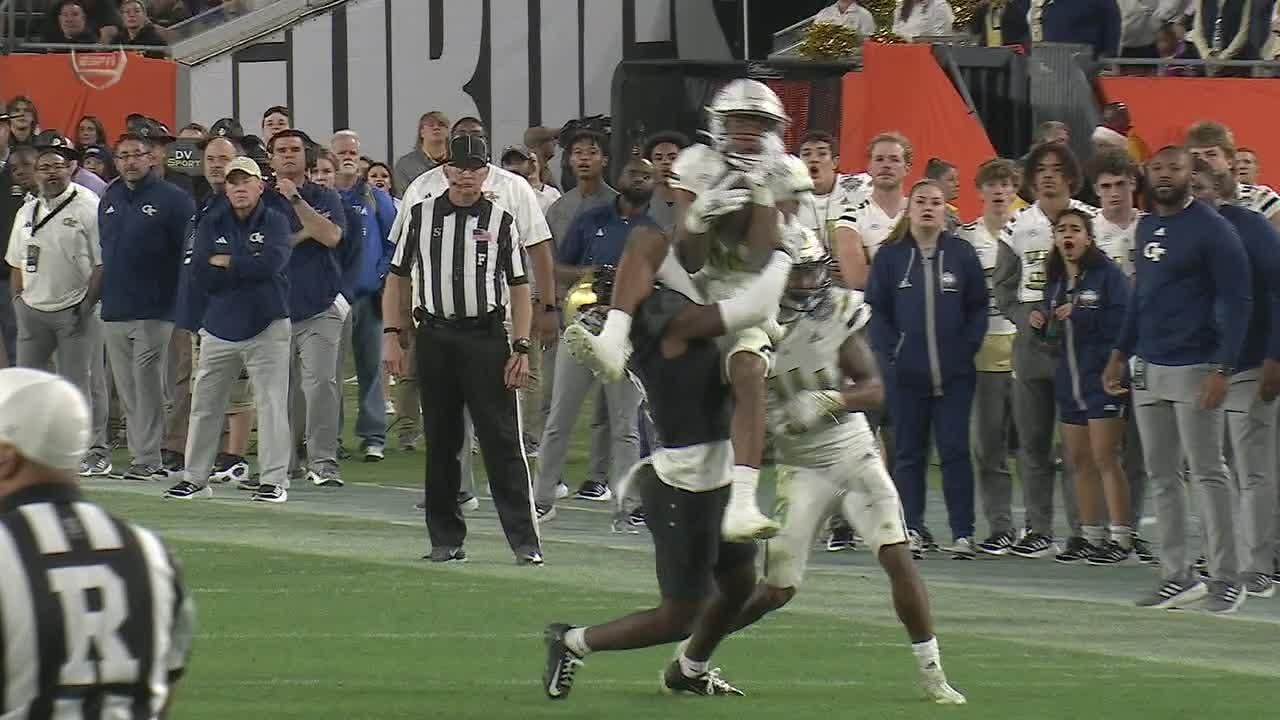 Tech wins Gasparilla Bowl after Ahmari Harvey's dagger INT