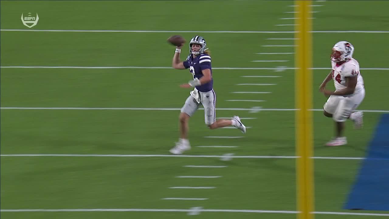 Avery Johnson rushes for an awesome 19yard Kansas State TD ESPN Video