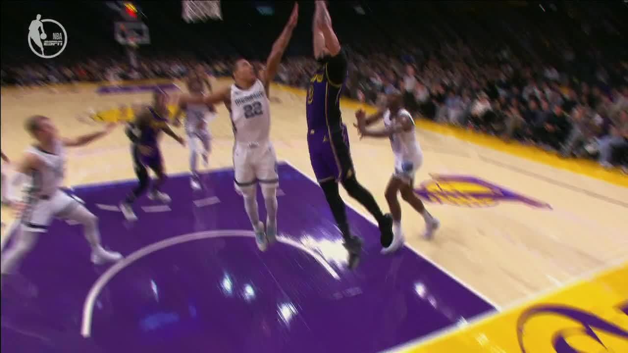 AD throws down huge baseline jam ESPN Video