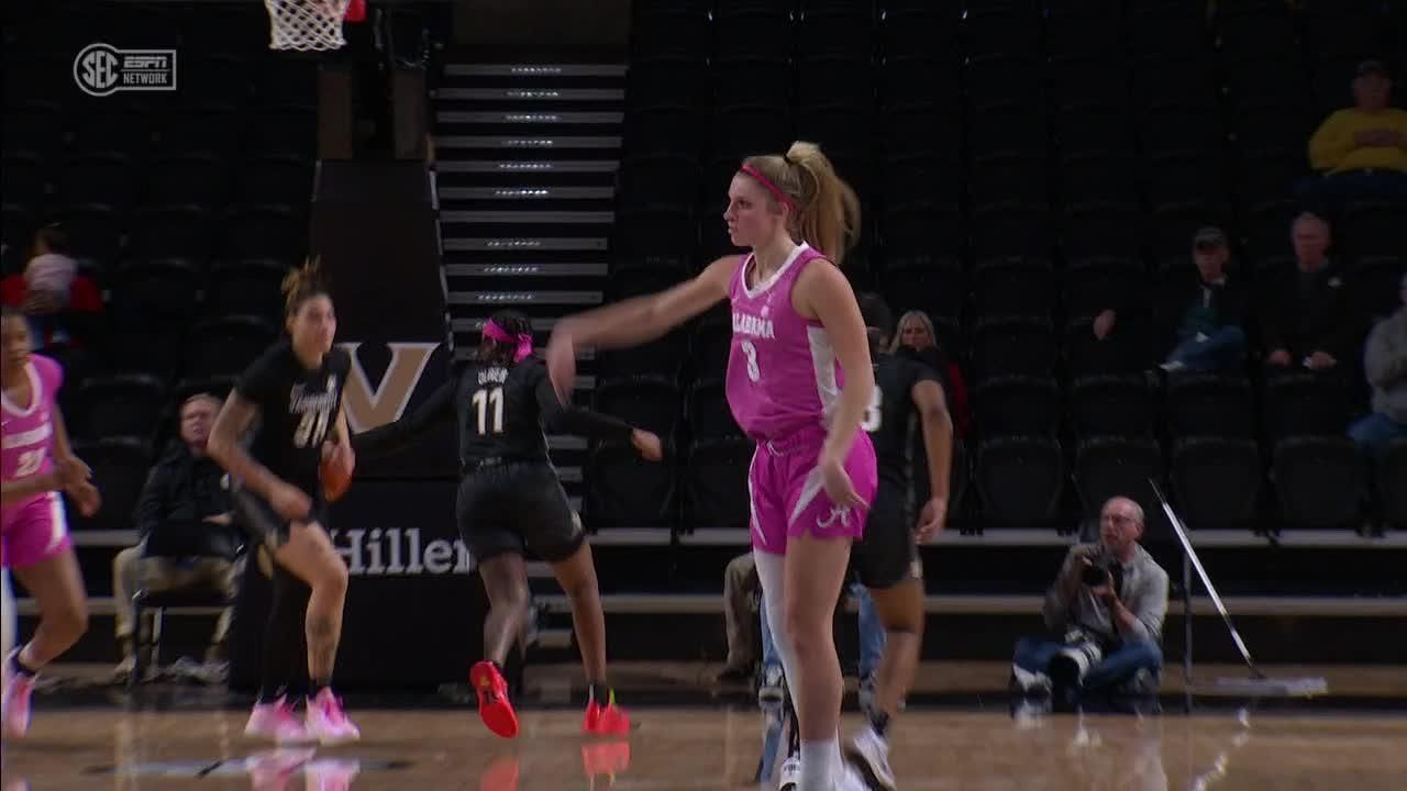 What a shot by Sarah Ashlee Barker - ESPN Video