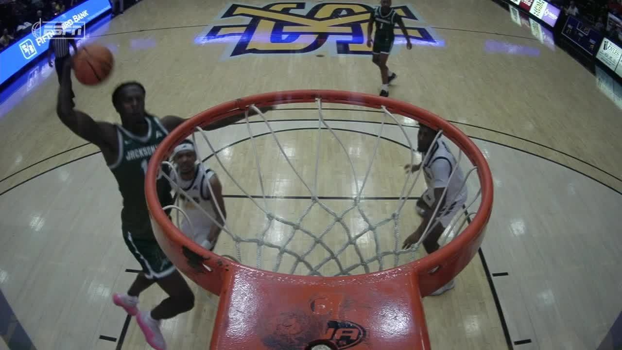 Robert McCray V throws down a pair of huge dunks for Jacksonville ...