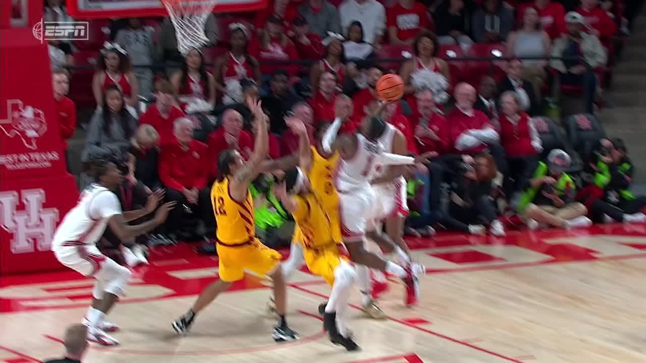 Jamal Shead gets the and-1 for Houston - ESPN Video