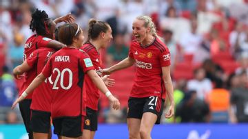 Manchester United claim first Women's FA Cup trophy