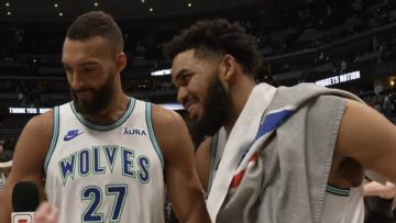 KAT gives shoutout to Rudy Gobert after Game 7 win