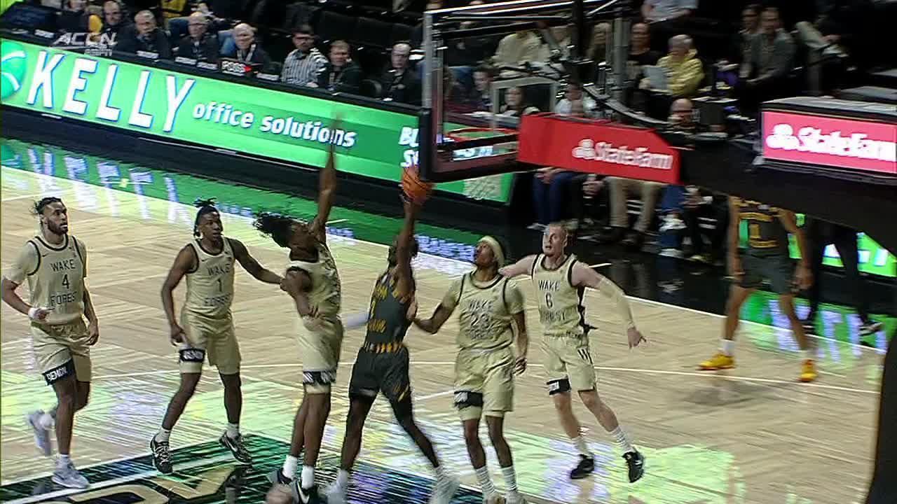 TreVon Spillers with the massive stuff at the rim - ESPN Video