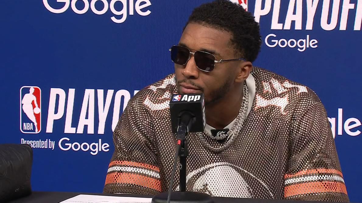 Donovan Mitchell en la derrota de los Cavs